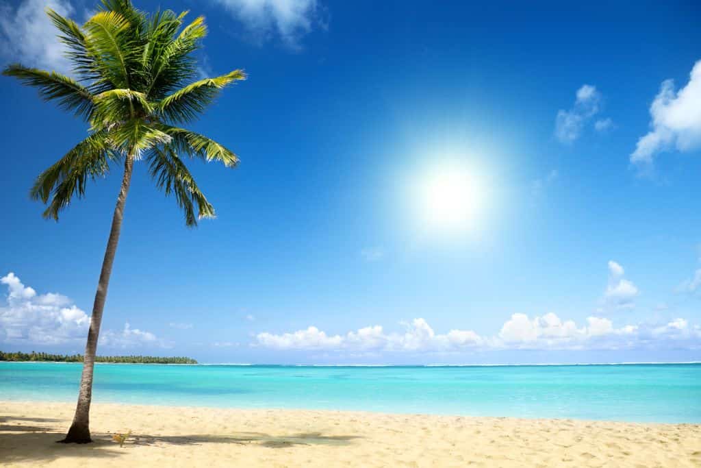 Sunny Caribbean beach