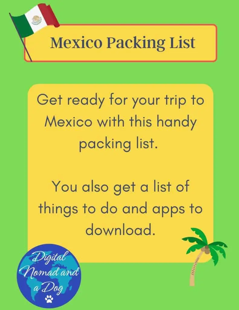 Mexico packing list cover.